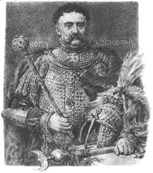 Jan Matejko - Jan Sobieski, portraited in a parade scale armour