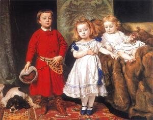 Jan Matejko - Portrait of three children