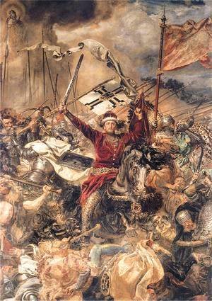 Jan Matejko - Battle of Grunwald, Witold (detail)