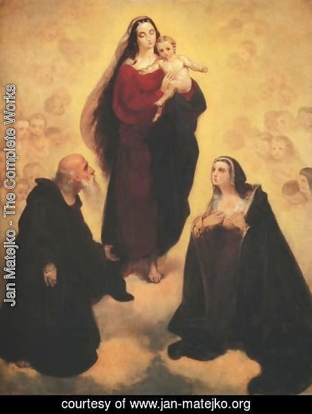Jan Matejko - Madonna and Child with St. Leonard and St. Joan