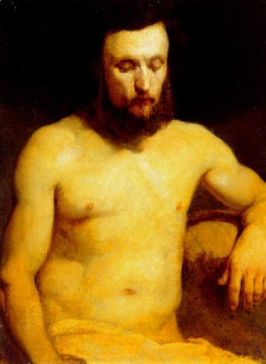 Jan Matejko - Male Figure (study)