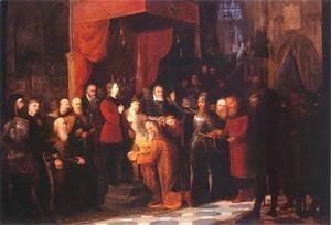 Jan Matejko - Coronation of the first king A.D. 1001