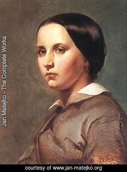 Jan Matejko - Portrait of sister