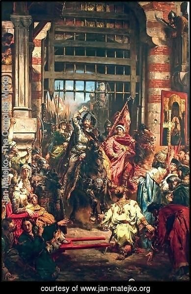 Boleslaw the Brave with Sviatopolk at the Golden Gate in Kiev