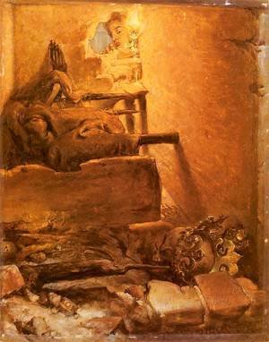 Jan Matejko - The interior of the tomb
