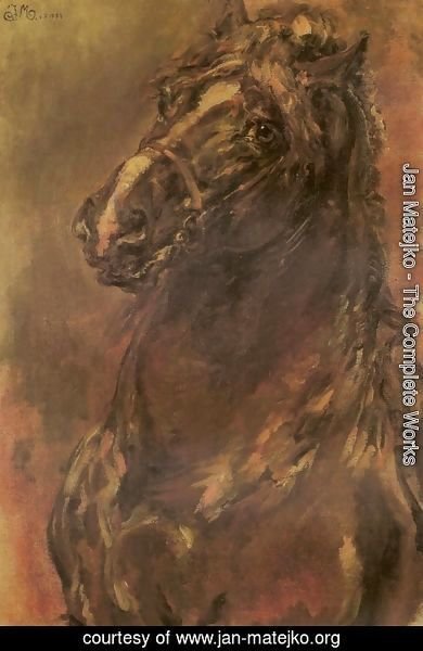 Jan Matejko - Horse Study