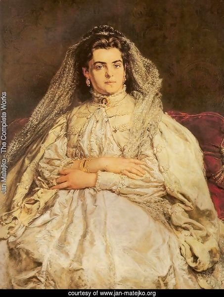 Portrait of Artist's Wife in a Wedding Dress